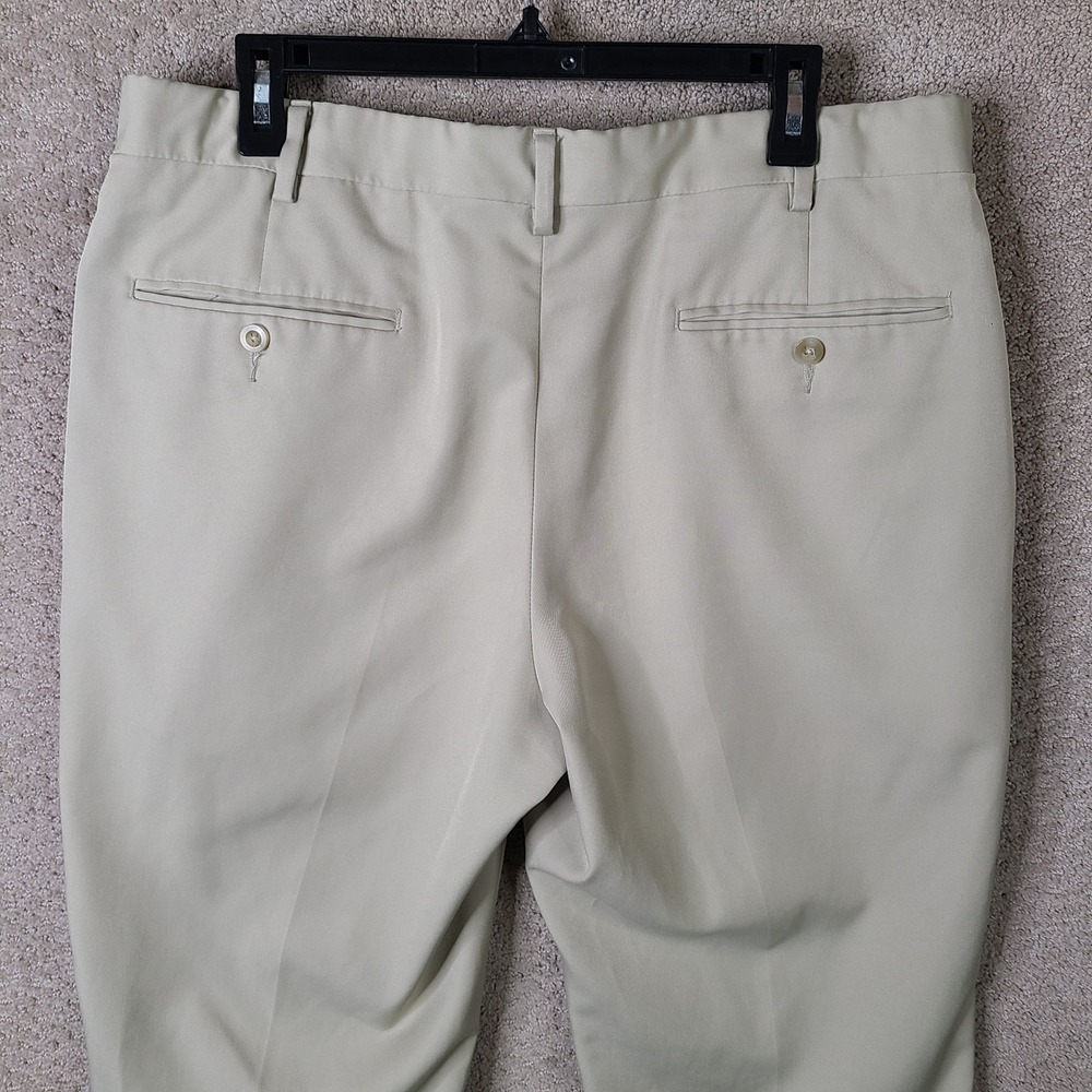 Jos A Bank Traveler Pants Mens 36x32 Beige Tailored Fit Dress Trouser Slacks - Picture 5 of 11